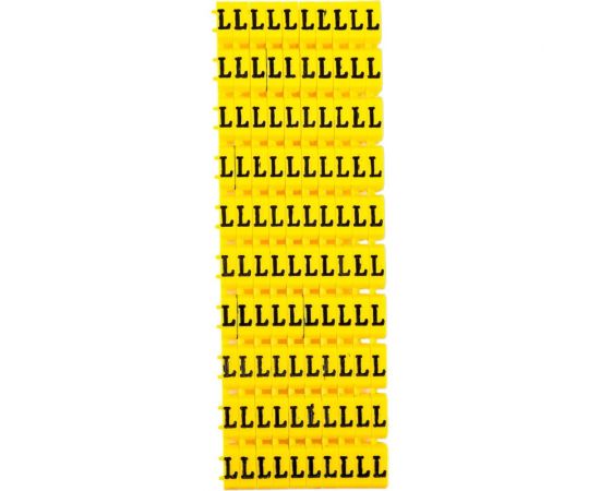 Наборный маркер TDM символ L, желтый, 6 мм2, 100 штук SQ0534-0057 – изображение 3