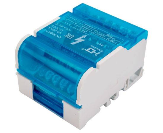 Шина на DIN-рейку в корпусе кросс-модуль HLT 4x7 3L+PEN 081-06-04/081-06-004 4670042790250 – изображение 3