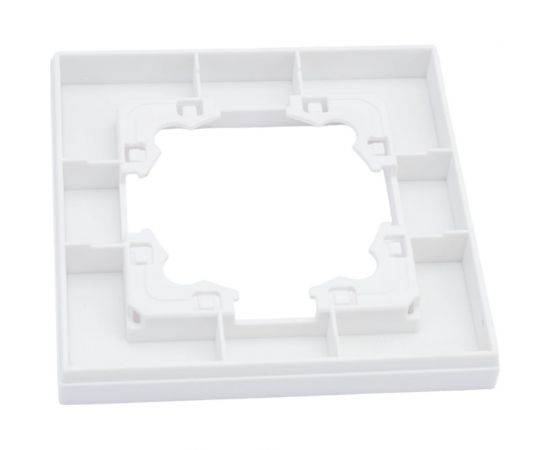 Одноместная горизонтальная рамка UNIVersal серия афина жемчуг еврослот A0053-OBr – изображение 2