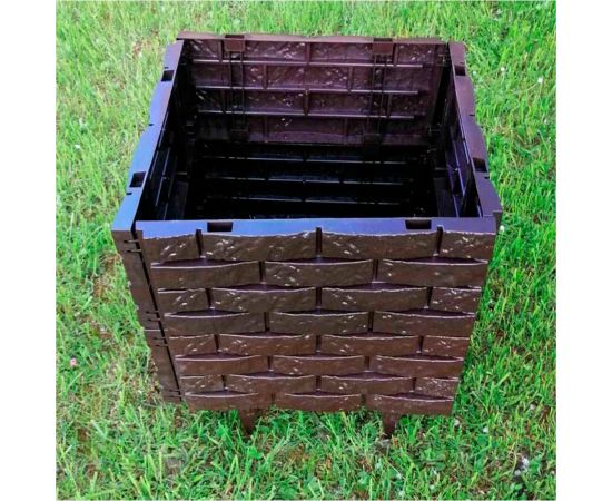 Декоративный садовый заборчик-конструктор ГеоПластБорд шоколад 106 – изображение 11