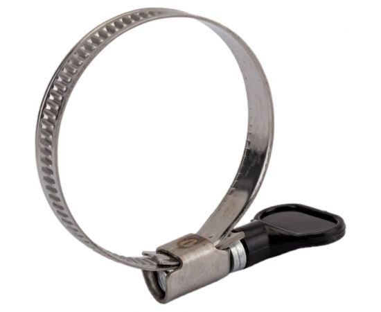 Червячный хомут с бабочкой СВК нержавеющий, w2/9 мм, 32 - 50 мм SVK-HW2050 – изображение 3