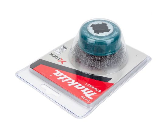 Щетка проволочная гофрированная чашечная (75 мм; 0.3 мм; X-lock) Makita D-73396 – изображение 2