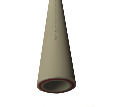 Труба ПОЛИТЭК PPRC PN 25 ф20x3,4 армир.стекл. (СЕРЫЕ) 4м 9250020034С – изображение 2