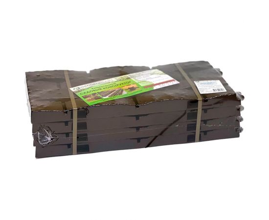 Декоративный садовый заборчик-конструктор ГеоПластБорд шоколад 106 – изображение 10