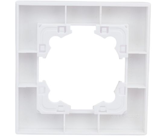 Одноместная горизонтальная рамка UNIVersal серия афина жемчуг еврослот A0053-OBr – изображение 4