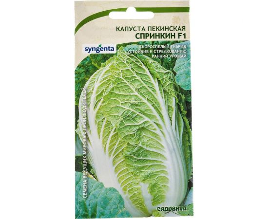 Семена САДОВИТА Капуста пекинская Спринкин F1 10 семечек 00132365 – изображение 3
