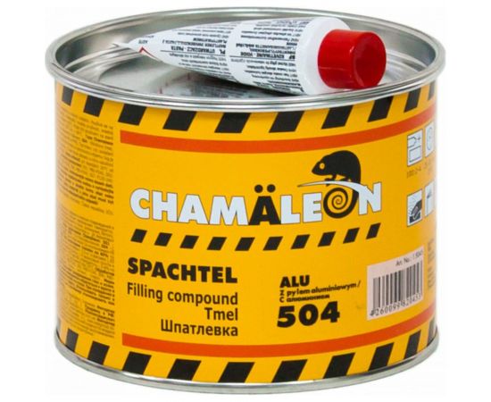 Шпатлевка CHAMAELEON с алюминием вкл.отвердитель 1кг 15045 – изображение 3