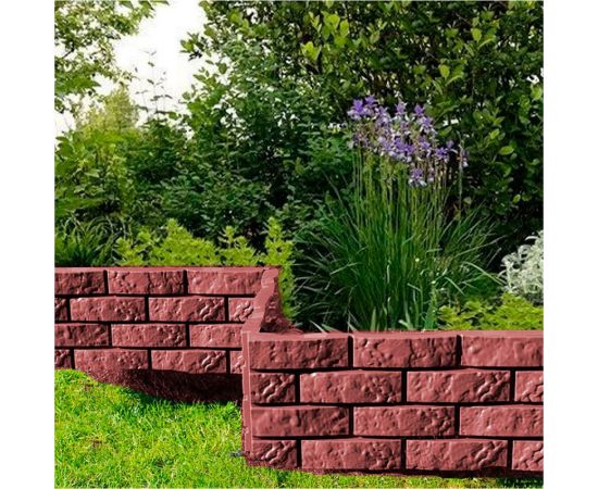 Декоративный садовый заборчик-конструктор ГеоПластБорд шоколад 106 – изображение 9