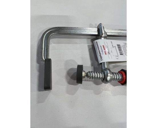 Кованая струбцина WOODWORK F-тип, 600x80 мм, c винтовой рукояткой HFC-6080 – изображение 3