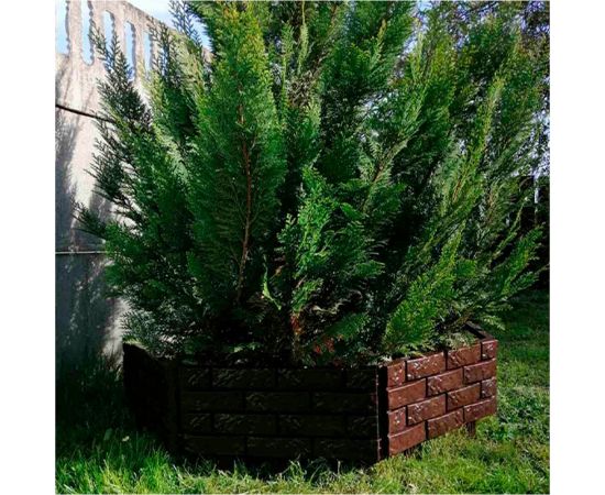 Декоративный садовый заборчик-конструктор ГеоПластБорд шоколад 106 – изображение 8