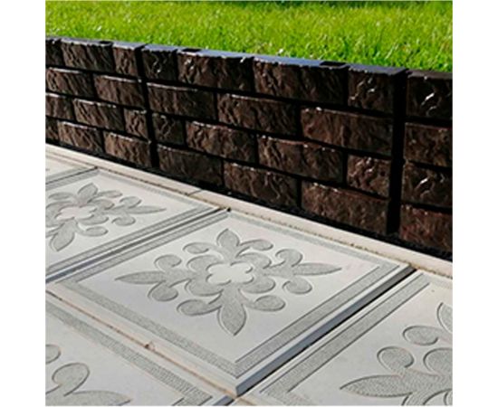 Декоративный садовый заборчик-конструктор ГеоПластБорд шоколад 106 – изображение 6