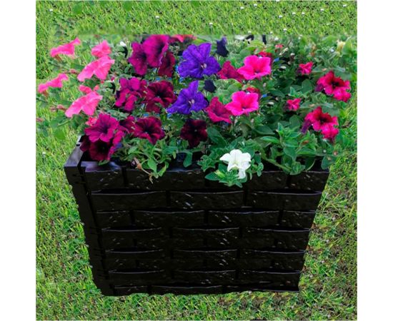 Декоративный садовый заборчик-конструктор ГеоПластБорд шоколад 106 – изображение 7