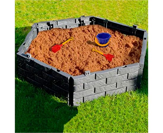 Декоративный садовый заборчик-конструктор ГеоПластБорд шоколад 106 – изображение 4