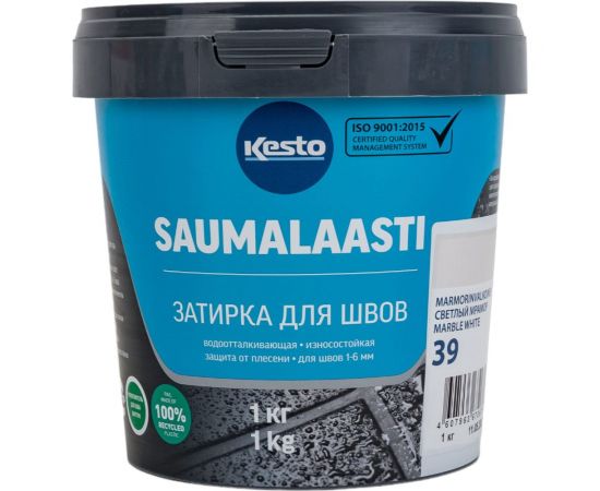 Затирка Kesto Saumalaasti 39 1 кг, светлый-мрамор T3522.001. 