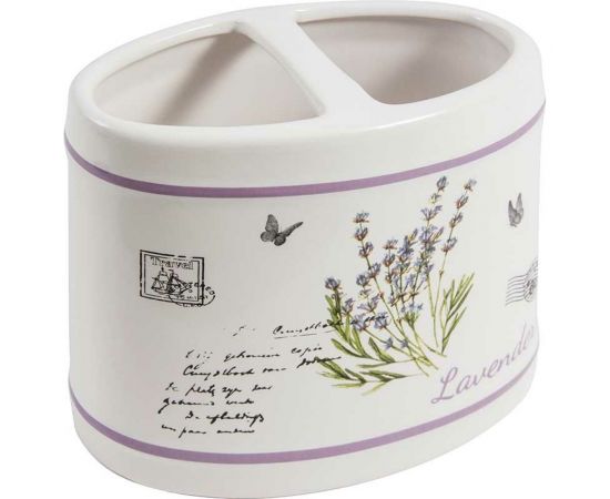 Держатель для зубных щеток Рыжий кот Лаванда керамика TBH-LAV 004395 