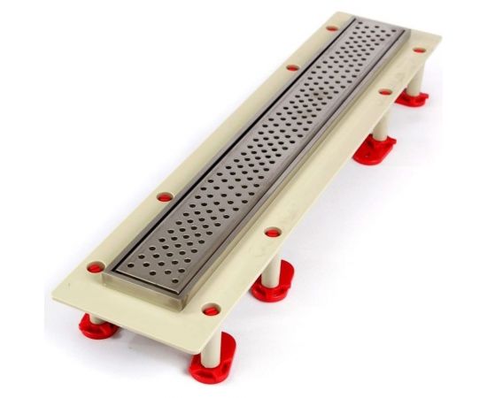 Душевой трап Татполимер ТП-50.1A-1000 с вертикальным выходом, решетка - волна 48792 