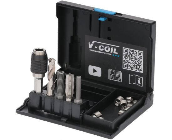 Набор для восстановления резьбы VOELKEL М4x0.7, 15 предметов, V-Coil Rapid V04307 