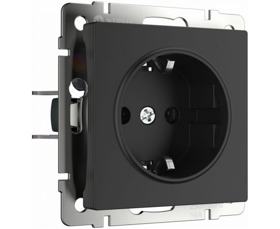 Розетка с заземлением, безвинтовой зажим Werkel W1171308 a051618 