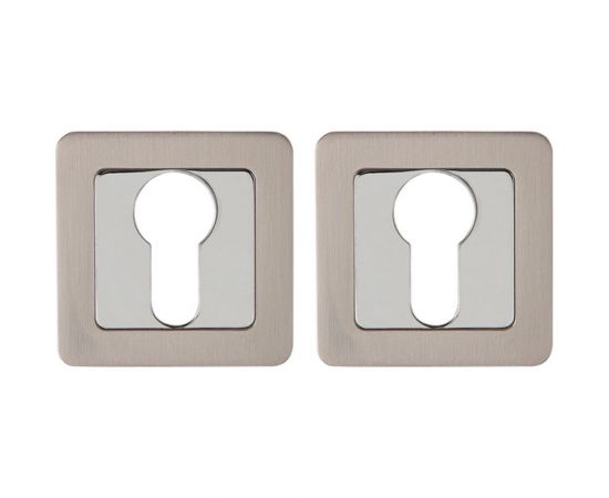 Накладка под цилиндр PUNTO ET QR SN/CP-3 матовый никель/хром 34763 