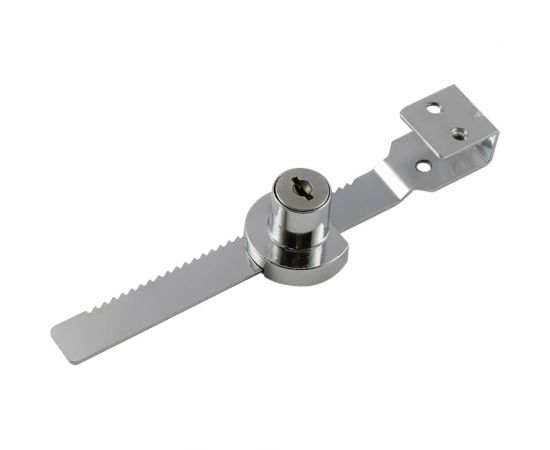 Мебельный реечный замок для раздвижных стекол НОРА-М 6318 хром 19004 