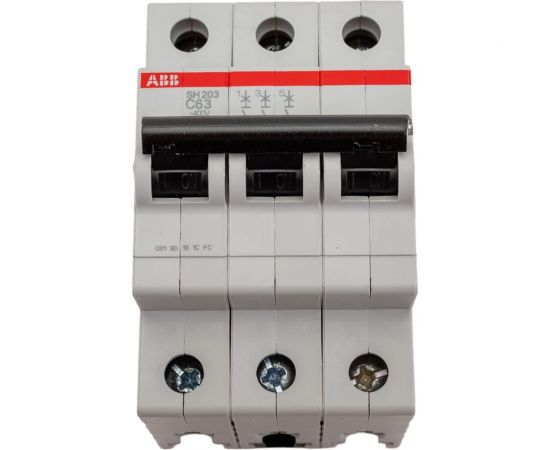 Автоматический выключатель ABB 3-полюсной sh203 c63 2CDS213001R0634 