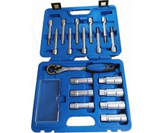 Набор торцевых головок и насадок для обслуживания амортизационных стоек МАСТАК кейс 100-10018C 