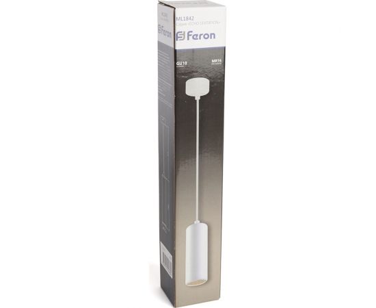 Потолочный светильник FERON ML1842 Barrel ECHO levitation MR16 35W, 230V, GU10, белый, с антибликовой сеточкой, на подвесе 1,7 м 48397 – изображение 5