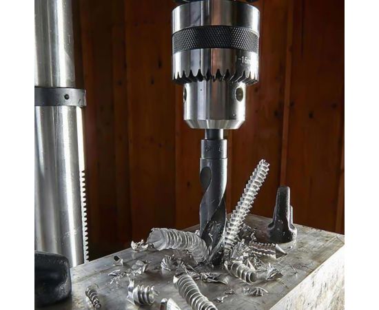 Сверло по металлу 13.5x160/108 мм, HSS-R, DIN 338, 118 градусов, хв-к 10 мм H-Tools 1020-1135 – изображение 2