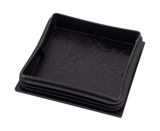 Внутренняя заглушка для трубы Tech-Krep 100x100 мм, черный пластик, 1 шт. пакет 155035 – изображение 4