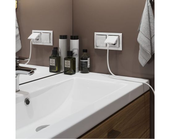 Рамка WERKEL W0021901 на 2 поста Snabb белый/хром a051649 – изображение 2