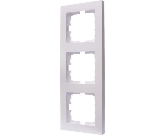 3-ая вертикальная рамка Lezard VESNA без вставки, жемчужно-белый перламутр 742-3000-153 – изображение 2