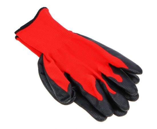 Садовые нейлоновые перчатки с нитриловым полуобливом Inbloom 10 размер, 23.5см, 30г 188-034 – изображение 2