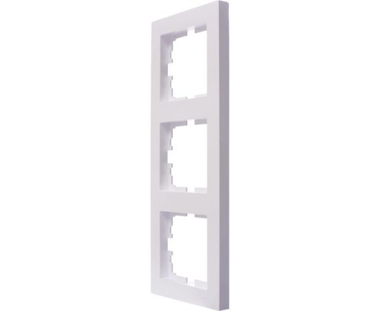 3-ая вертикальная рамка Lezard VESNA без вставки, жемчужно-белый перламутр 742-3000-153 – изображение 3