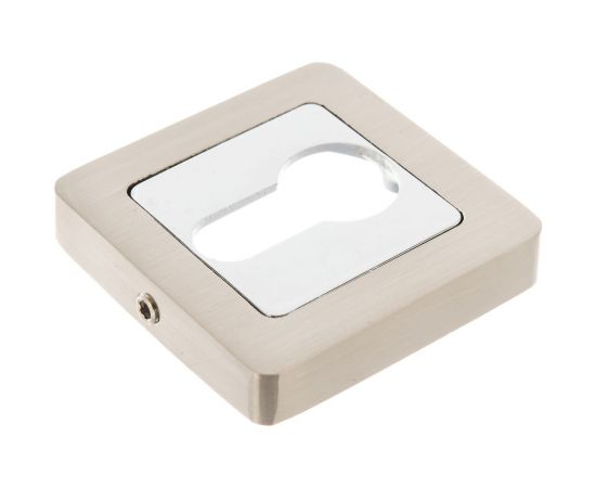 Накладка под цилиндр PUNTO ET QR SN/CP-3 матовый никель/хром 34763 – изображение 4