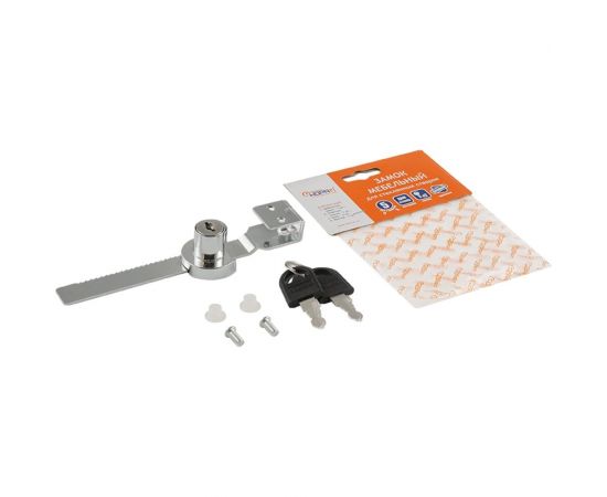 Мебельный реечный замок для раздвижных стекол НОРА-М 6318 хром 19004 – изображение 3