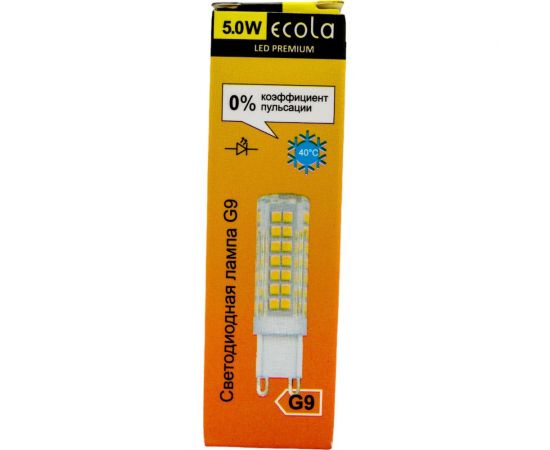 Светодиодная лампа Ecola G9 LED Premium 5,0W Corn Micro 220V 2800K 320 58x16 G9QW50ELC – изображение 5