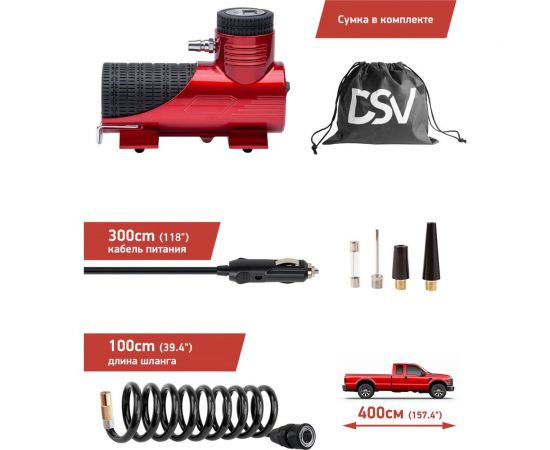 Цифровой компрессор DSV с быстросъёмным воздушным шлангом и LED фонарём, 35 л/мин 233000 – изображение 6
