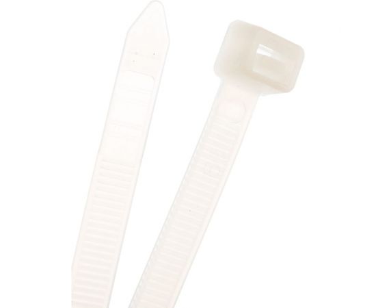 Нейлоновые стяжки FORTISFLEX КСС 8х450 белый 100 штук 50012 – изображение 3