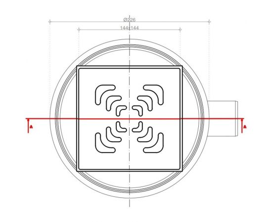 Точечный трап Pestan Confluo Standard 15х15 Square 1 13000005 – изображение 2