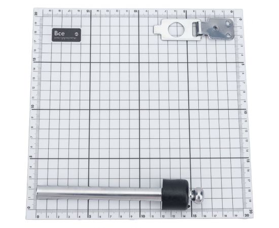 Дверной стопор с фиксатором Домарт 150 мм, крепление в бетон, хром 170249 – изображение 4