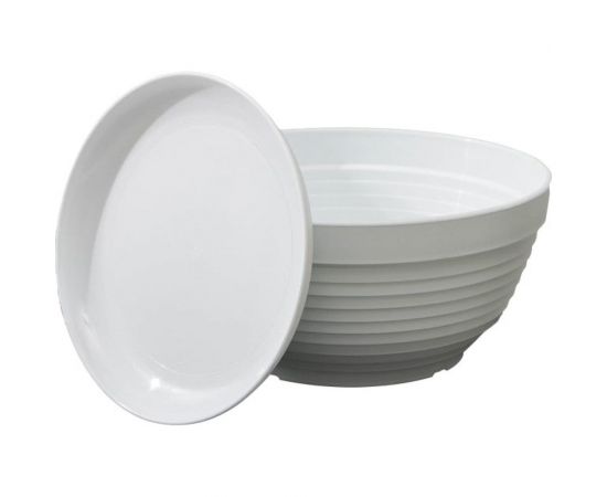 Горшок для цветов с поддоном СИМАЛЕНД Алиса 1.5 л, 20х10 см, белый 4330129 