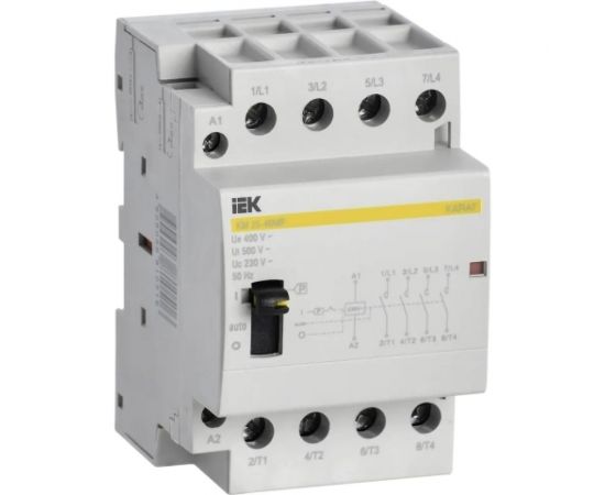 Модульный контактор с ручным управлением IEK КМ25-40МР AC KARAT MKK22-25-40 