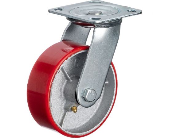 Колесо поворотное (125 мм; игольчатый подшипник; грузоподъемность 250 кг; чугун; полиуретан) СТЕЛЛА-ТЕХНИК N29125CPU 