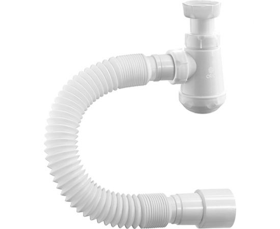 Сифон ORIO Чик бутылочный 1 1/4x32, с гибкой трубой 32-40/50 (370 мм), без выпуска М-32002 