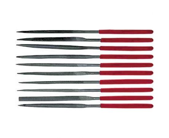 Узкие надфили 3х140мм, 10 шт FIT DIY 42170 