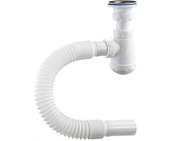 Сифон ORIO Чик бутылочный 1 1/4x32, с гибкой трубой 32-32 (650 мм) М-32019 