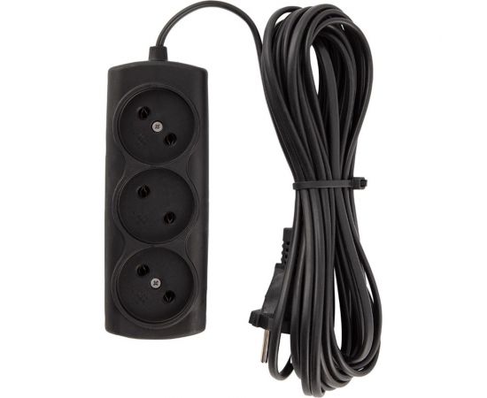 Удлинитель Engy Эконом 7 метров, 3 розетки, черный 186749 – изображение 3