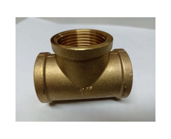 Тройник Гроссис (латунь) переходной ВР 3/4" х 1" х 3/4" 0730338 – изображение 2