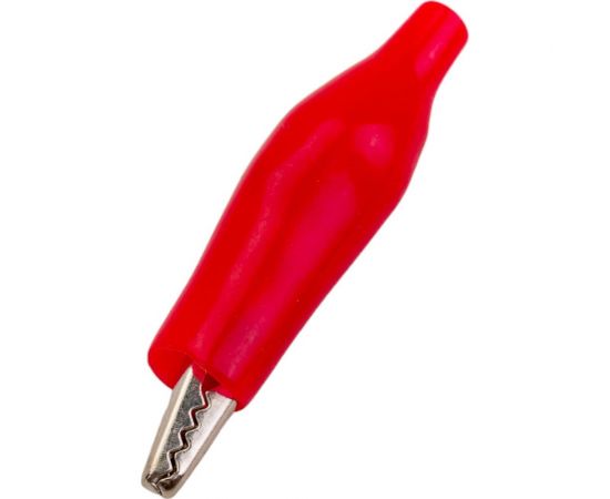Зажим крокодил TDM ЗКИ 5А 46мм в изоляции красный 10шт SQ0541-0003 – изображение 3