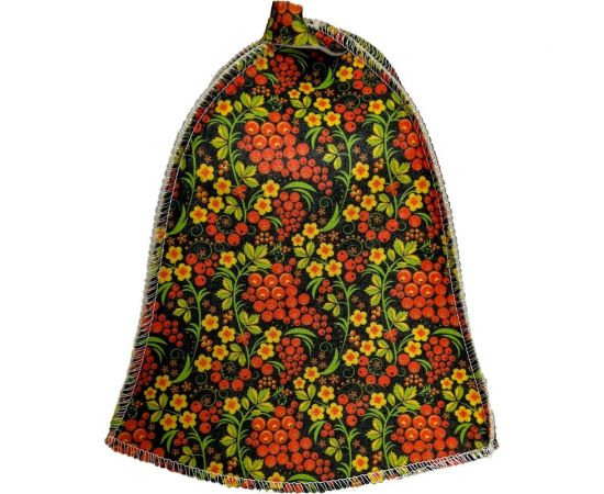 Шапка для бани Бацькина Баня печать Хохлома рябина 10405 – изображение 3